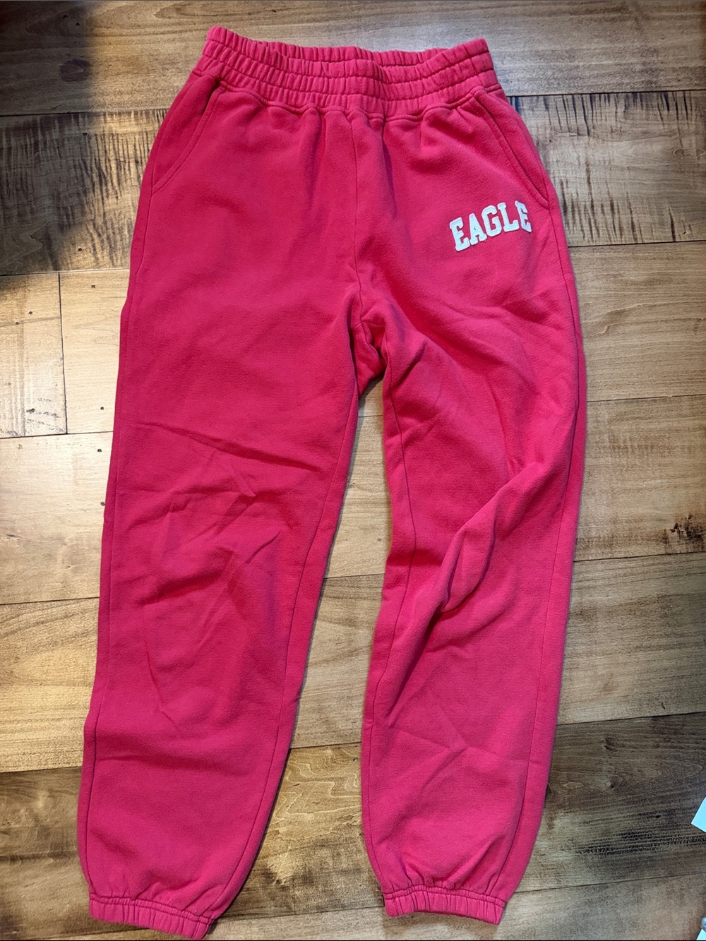 American Eagle Outfitters Red Fleece Sweatpants
